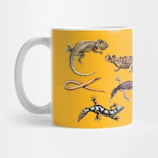 Reptiles Illustration Mug